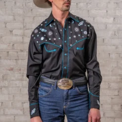 Rockmount - Chemise Out Of This World Western - Noir