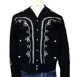 Rockmount - Veste Western Bolero - Noir & Blanc