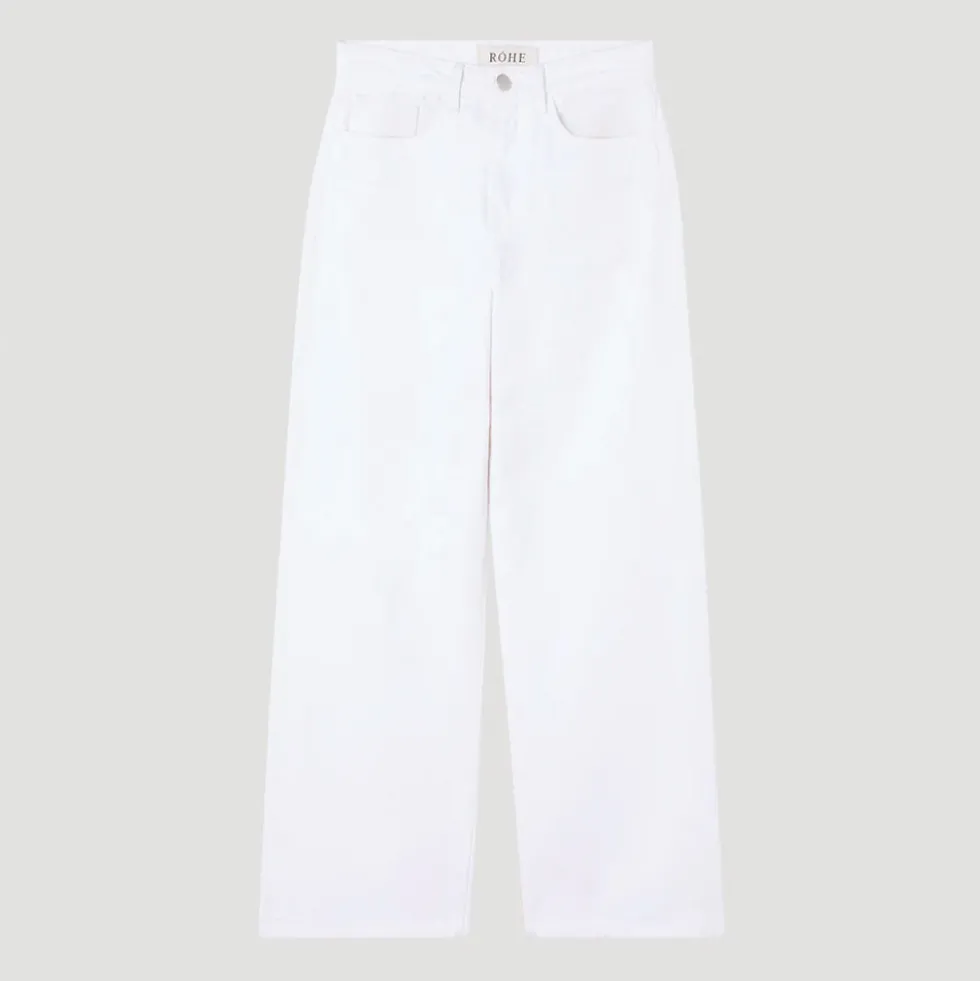 Rohe - Jeans Baggy Fit Denim - Blanc Optic