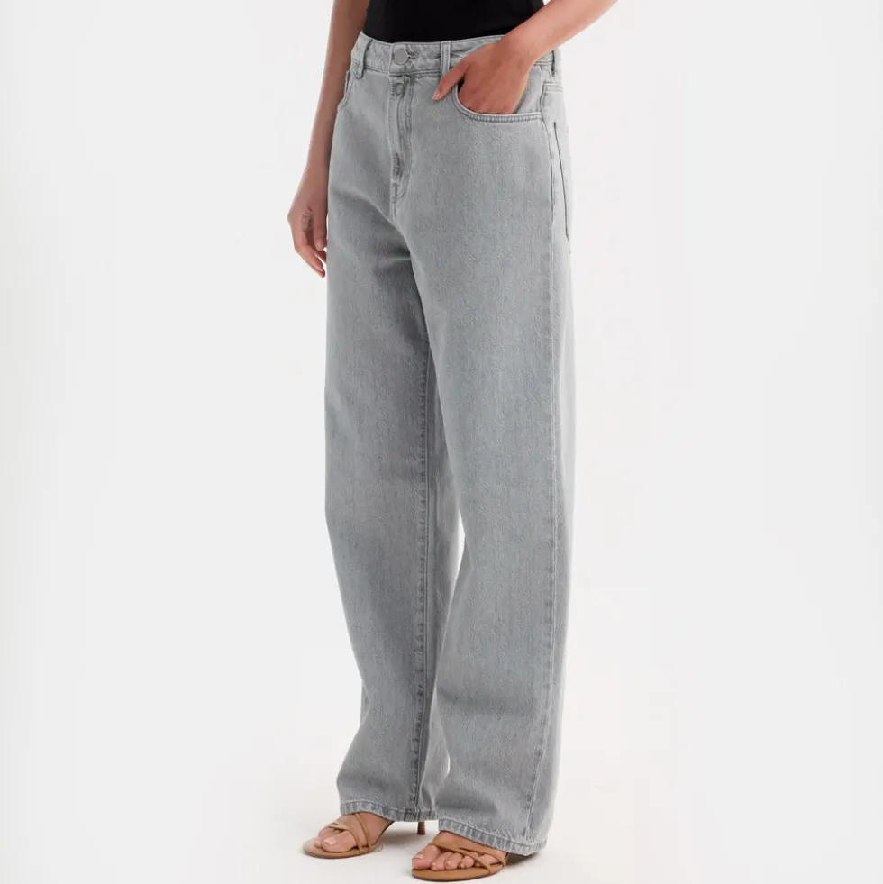Rohe - Jeans Baggy Fit Denim - Gris délavé