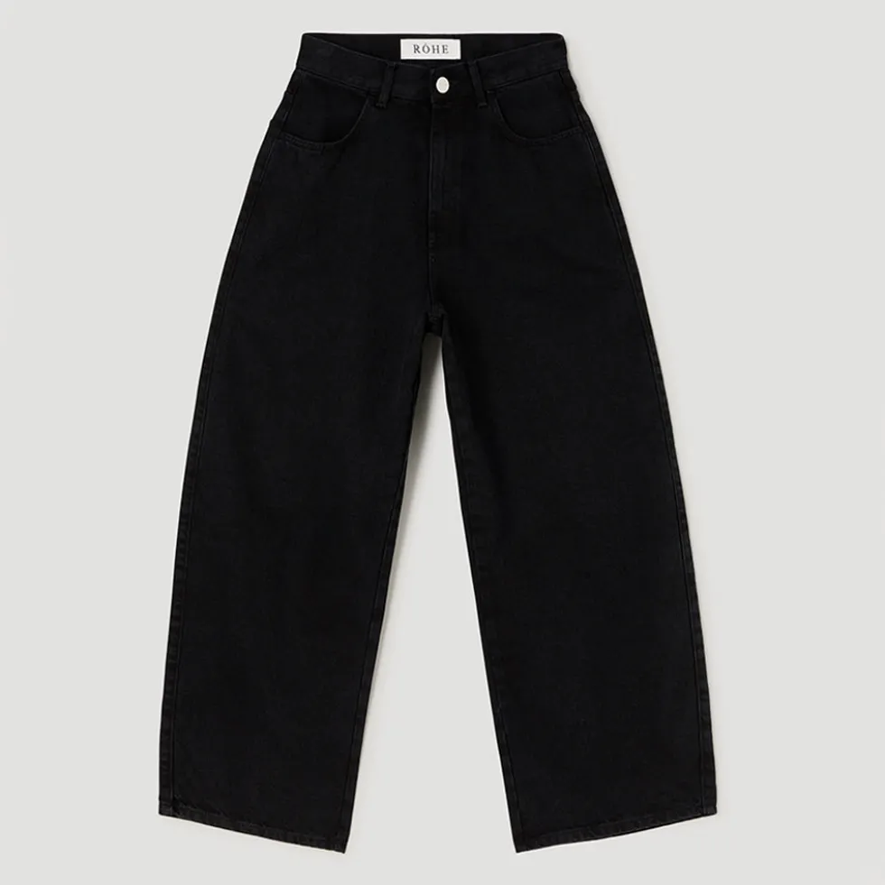 Rohe - Jeans Barrel Leg - Noir