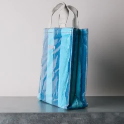 Sac éponge - Rayures Bleu