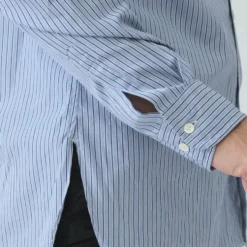 Sage de Cret - Chemise Rayée Thomas - Bleu