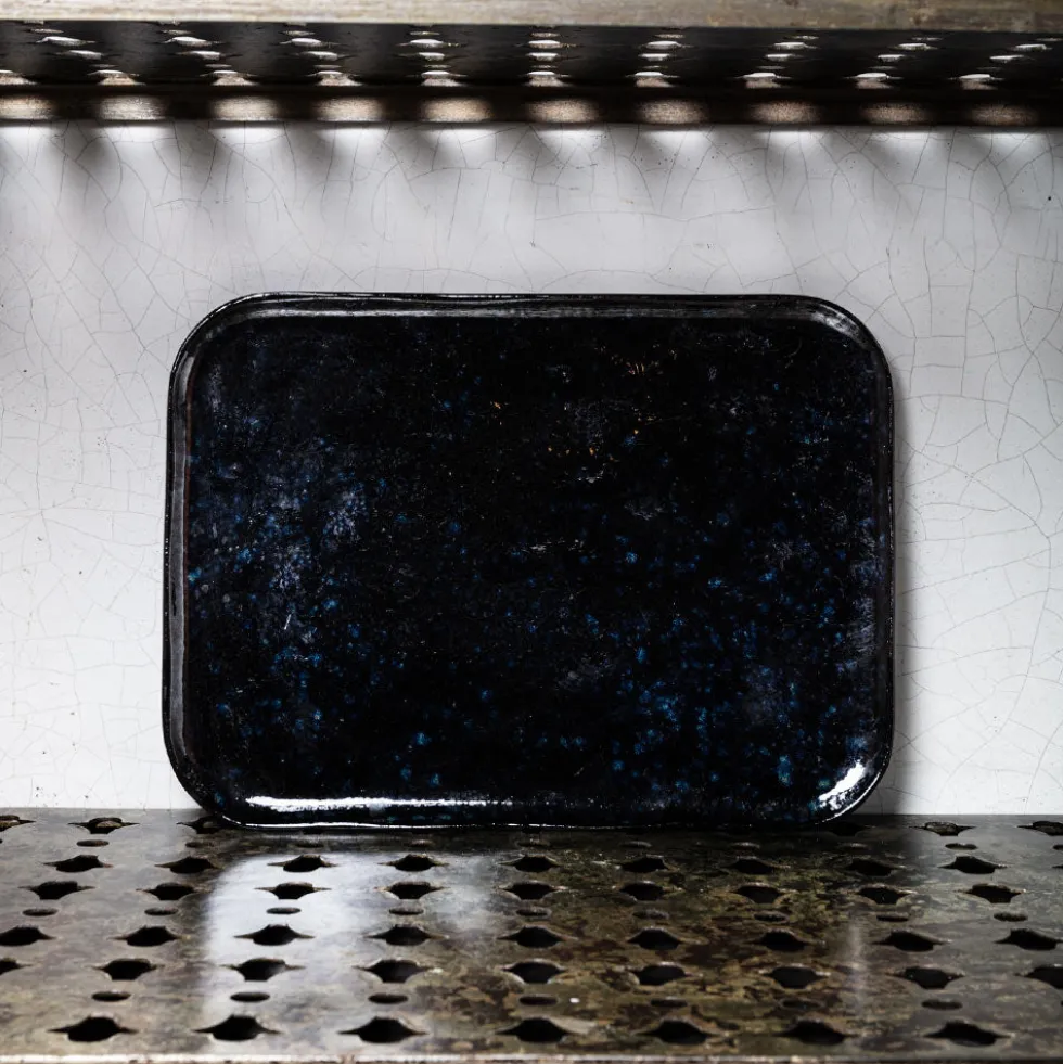 Serax - Assiette plate en grès n°1 - Noir d'Encre