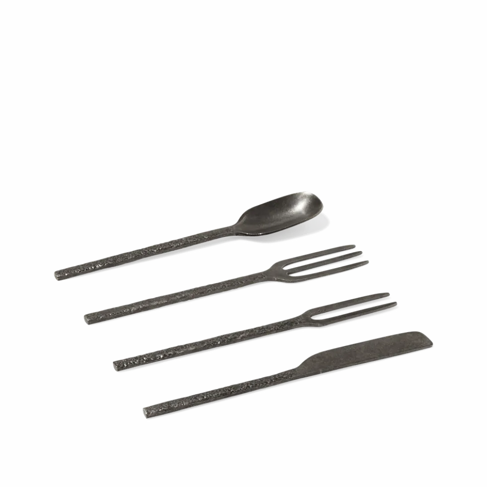 Serax - Fourche en métal martelé - Anthracite - La Nouvelle Table