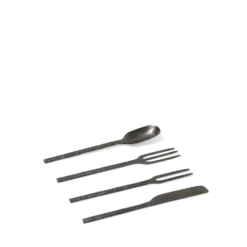 Serax - Fourchette en métal martelé - Anthracite - La Nouvelle Table