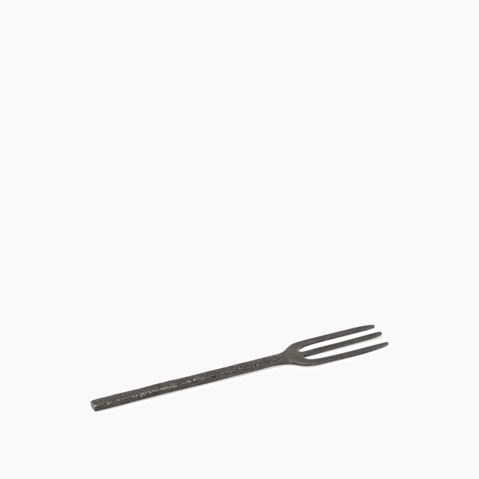 Serax - Fourchette en métal martelé - Anthracite - La Nouvelle Table