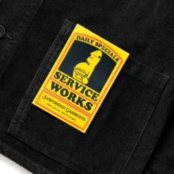 Service Works - Chemise Travail Velours - Noir