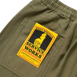 Service Works - Pantalon Chef Canvas - Vert