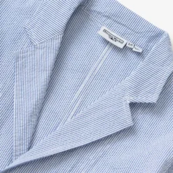 Service Works - Veste Server Suit Seersucker - Bleu à rayures