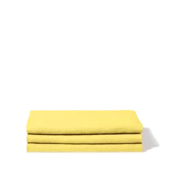 Serviette de bain en lin - Nid d'abeille - Jaune Citronnade