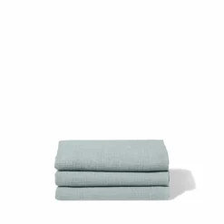 Serviette de bain en lin - Nid d'abeille - Gris Vésuve