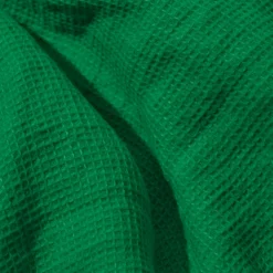 Serviette de bain en lin - Nid d'abeille - Vert Potager
