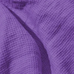 Serviette de bain en lin - Nid d'abeille - Violet Orage