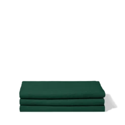 Serviette de bain en lin - Nid d'abeille - Vert Séquoia