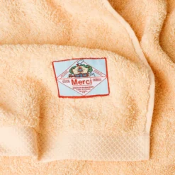 Serviette de bain en éponge - Jaune Zénith