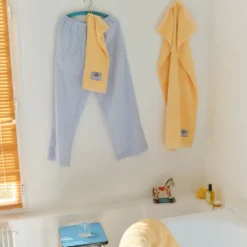 Serviette de bain en éponge - Jaune Zénith
