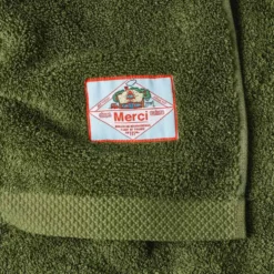 Serviette de bain en éponge - Kaki Ombre