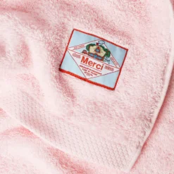 Serviette de bain en éponge - Rose Aube