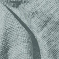 Serviette de bain invité en lin - Nid d'abeille - Gris Vésuve