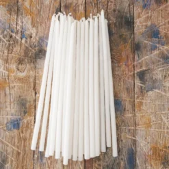 Set de 25 bougies fines - Blanc