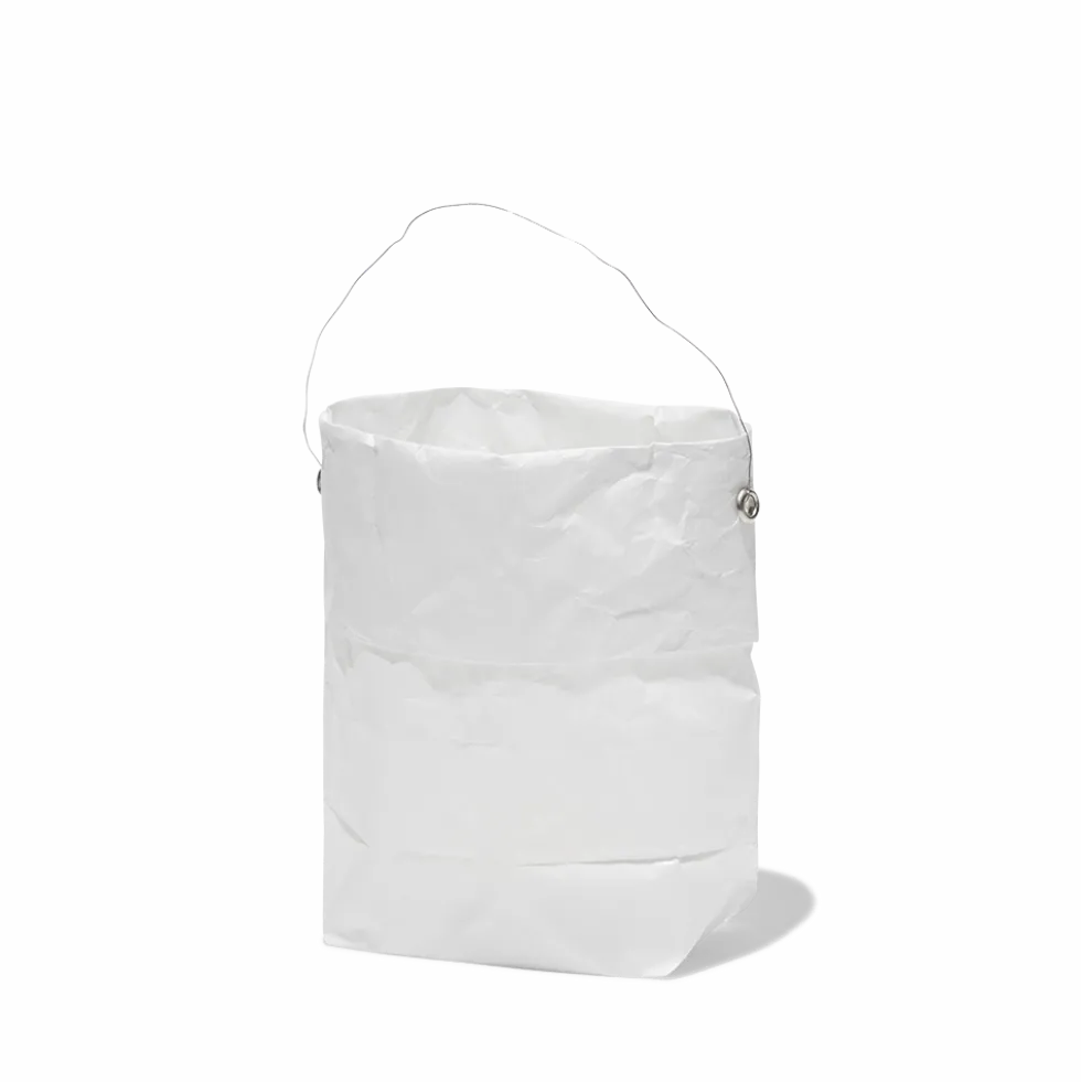 Set de 4 lanternes en papier - Blanc et argenté