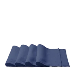 Set de table en lin lavé - Bleu Pacifique