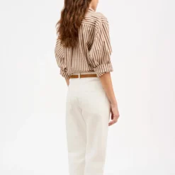 Skall Studio - Chemise Edgar - Marron & Ecru