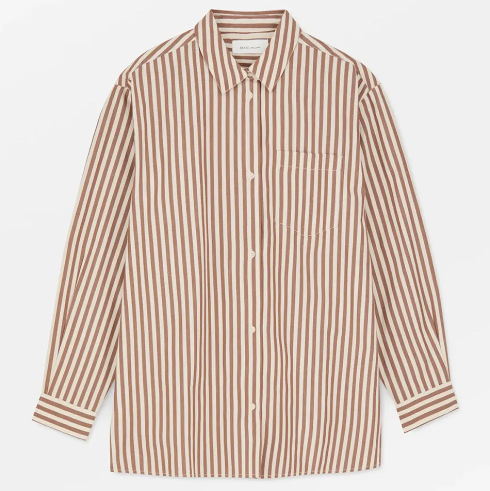 Skall Studio - Chemise Edgar - Marron & Ecru