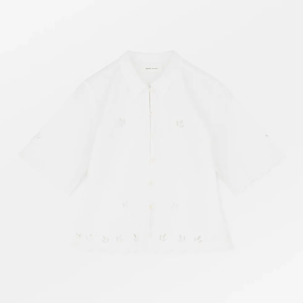 Skall Studio - Chemise Fleurie - Blanc Optique