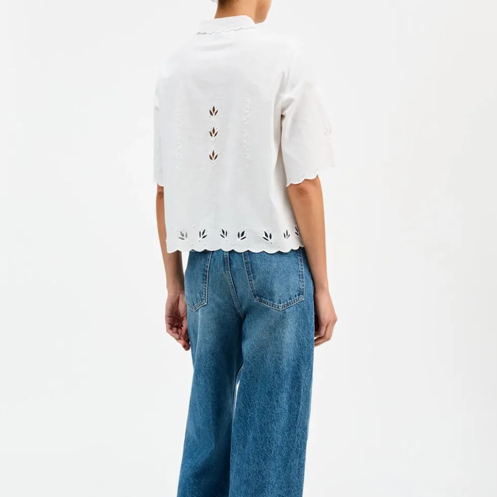 Skall Studio - Chemise Fleurie - Blanc Optique
