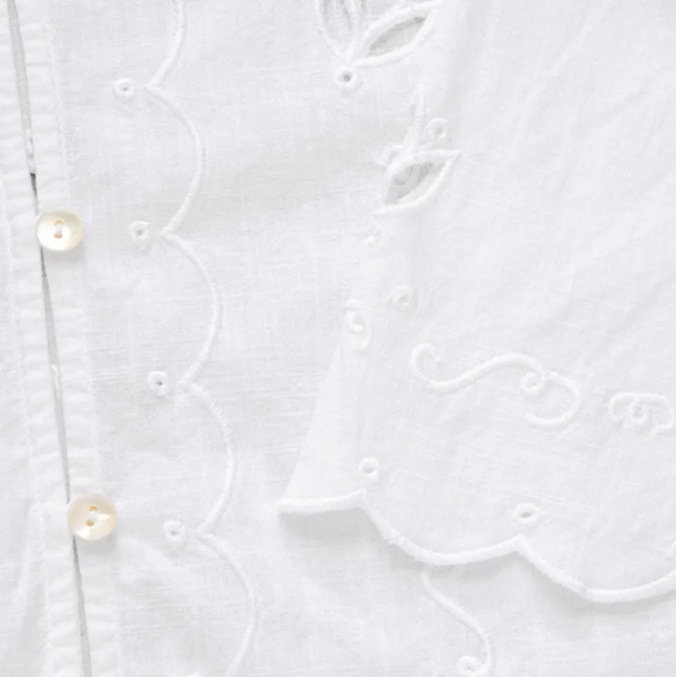 Skall Studio - Chemise Fleurie - Blanc Optique