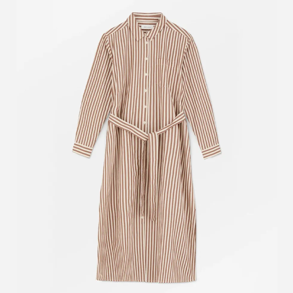 Skall Studio - Robe Chemise Leigh - Marron & Ecru