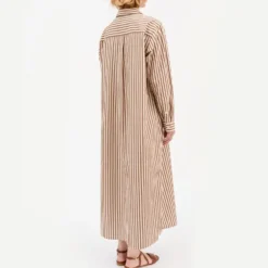 Skall Studio - Robe Chemise Leigh - Marron & Ecru