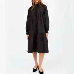 Skall Studio - Robe Chemise Lulu - Noir
