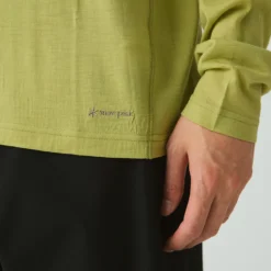Snow Peak - Pull Demi-zip Laine - Vert Clair