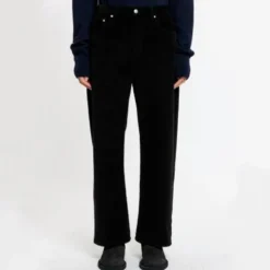 Studio Nicholson - Pantalon Denjo en Velours - Noir