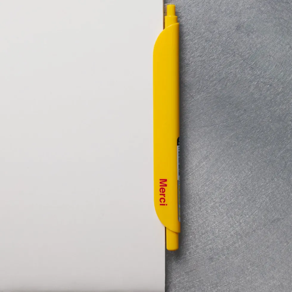 Stylo Merci - Jaune