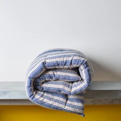 Sur-matelas - Bleu Rayures