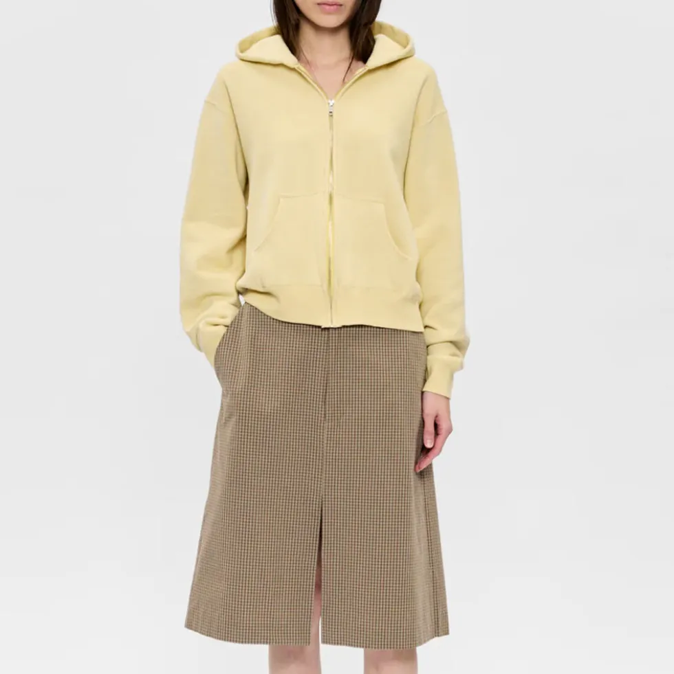 6397 - Sweat Zip Up - Jaune