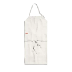 Tablier en lin lavé - Blanc Coquillage