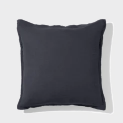 Taie d'oreiller en gaze de coton - Gris Fusain