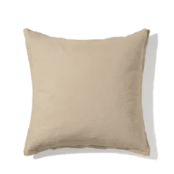 Taie d'oreiller en gaze de coton - Beige Quai de Seine
