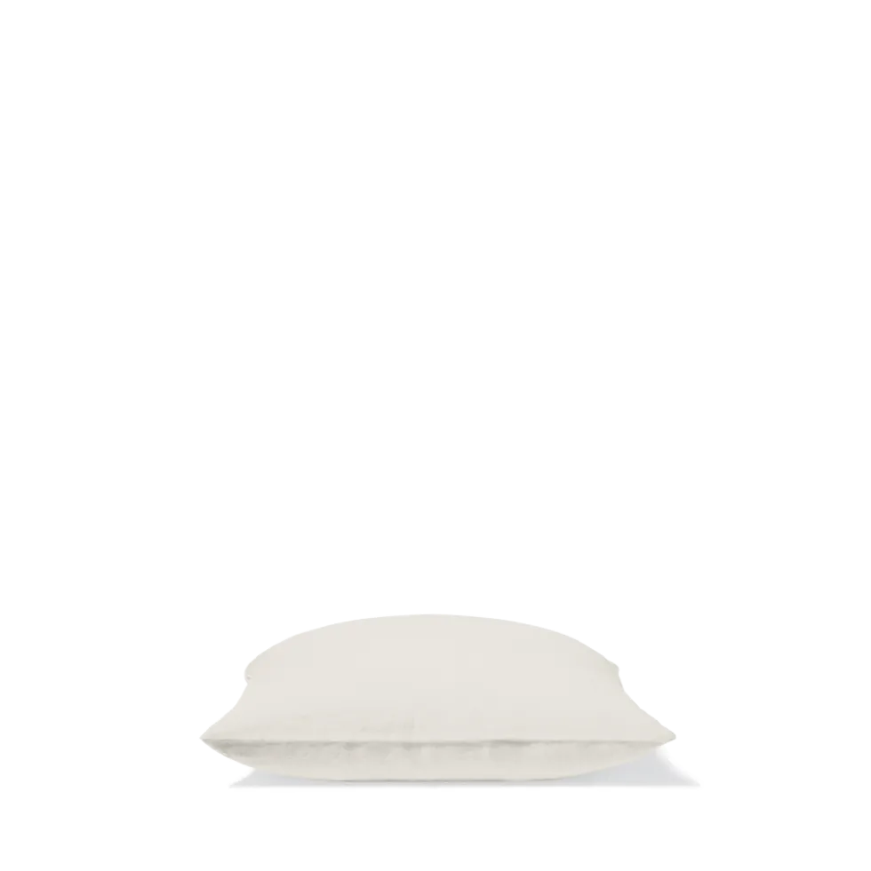 Taie d'oreiller en lin lavé - Blanc Coquillage