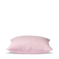 Taie d'oreiller en lin lavé - Rose Granité
