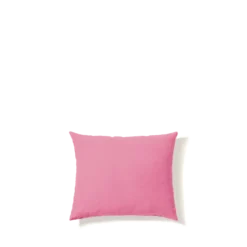 Taie d'oreiller en lin lavé - Rose Garance