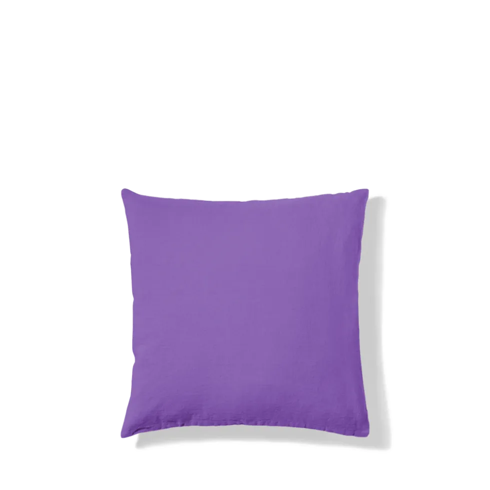 Taie d'oreiller en lin lavé - Violet Orage