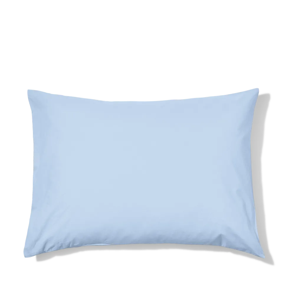 Taie d'oreiller en percale de coton - Bleuet