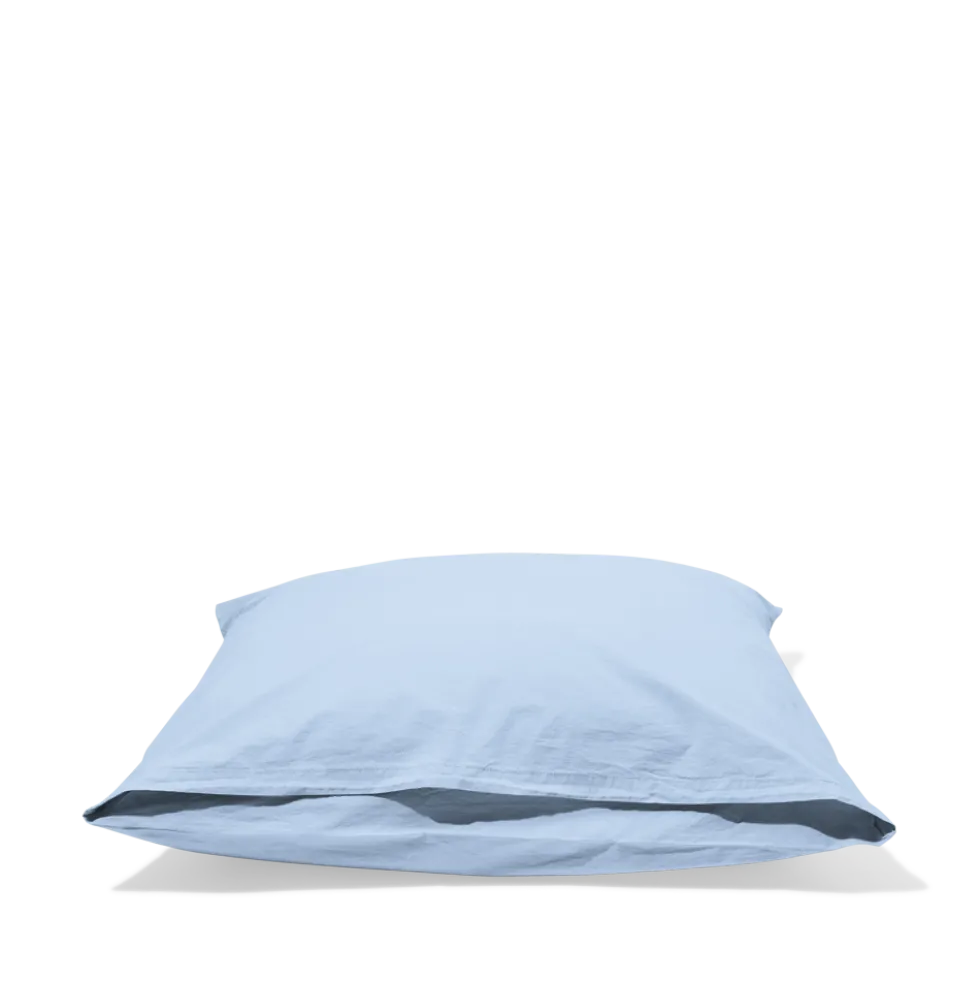 Taie d'oreiller en percale de coton - Bleuet