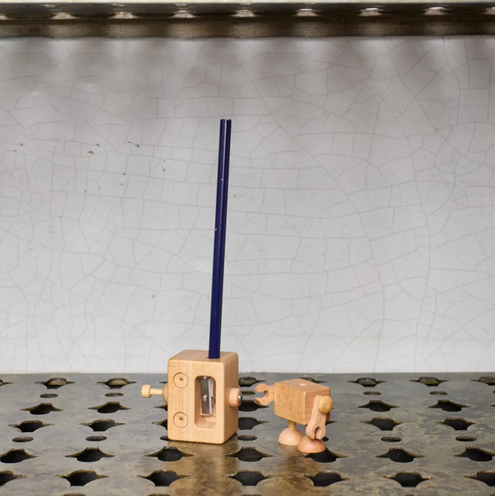 Taille crayon en bois -Robot